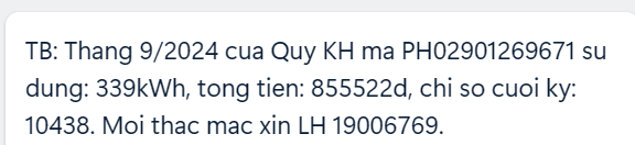 Mã khách hàng và hóa đơn thanh toán