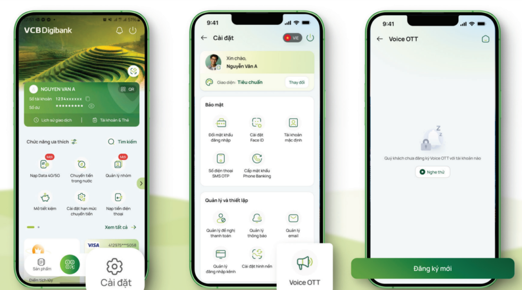 Cài đặt VOice OTT VCB