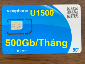 Lắp sim vinaphone u1500 dùng 1 năm. mỗi tháng 500GB không chia theo ngày