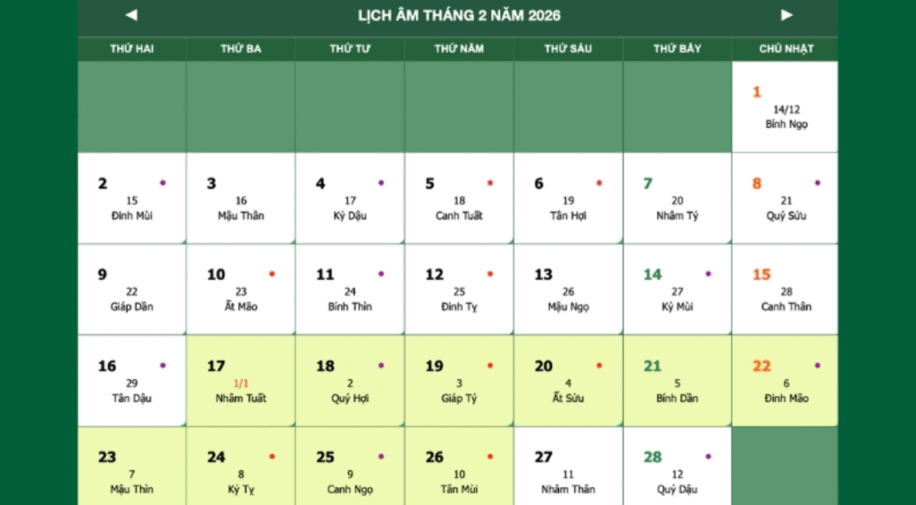 Ngày 29 tết Bính Ngọ là ngày nào?