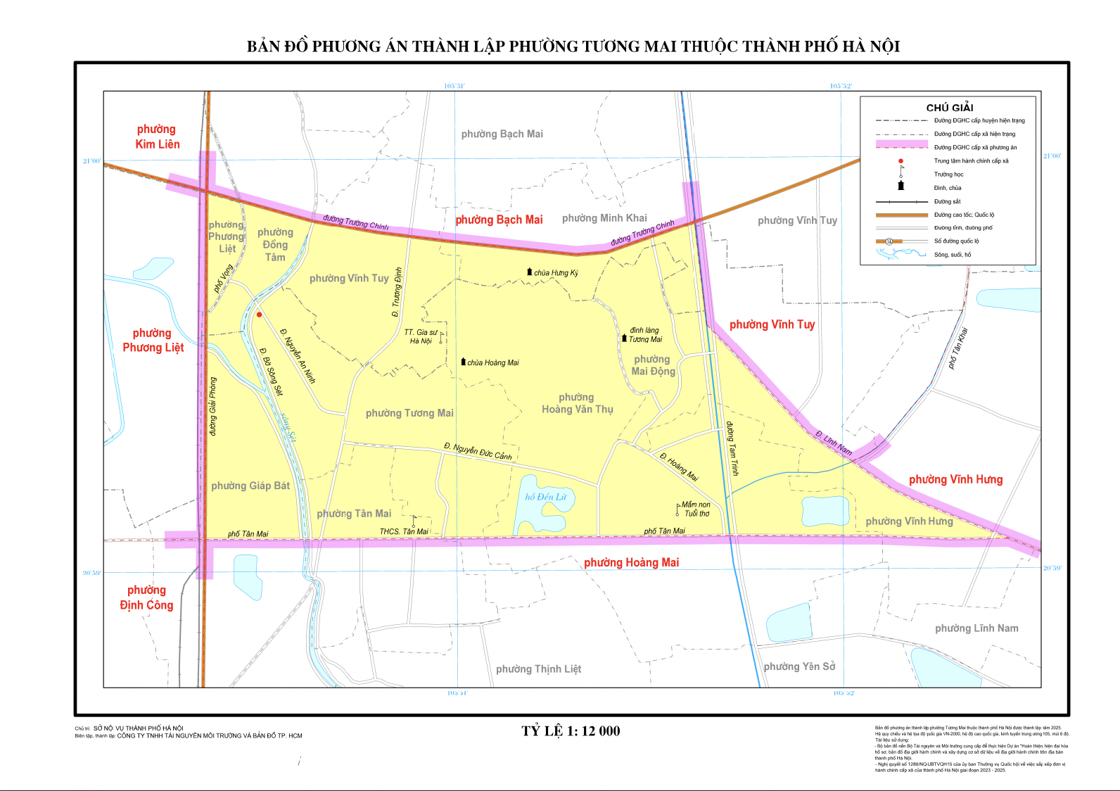 Bản đồ phường Tương Mai, thành phố Hà Nội