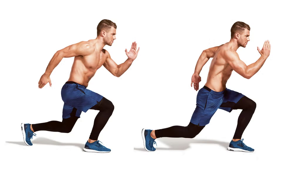 Walking Lunges ( chiến binh đi bộ )